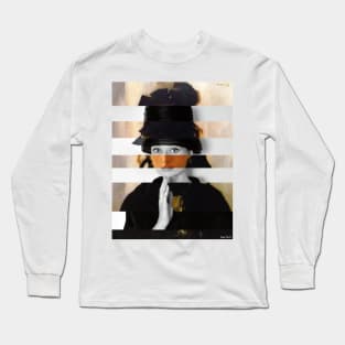 Portrait of Berthe Morisot by Manet and Audrey H. Long Sleeve T-Shirt